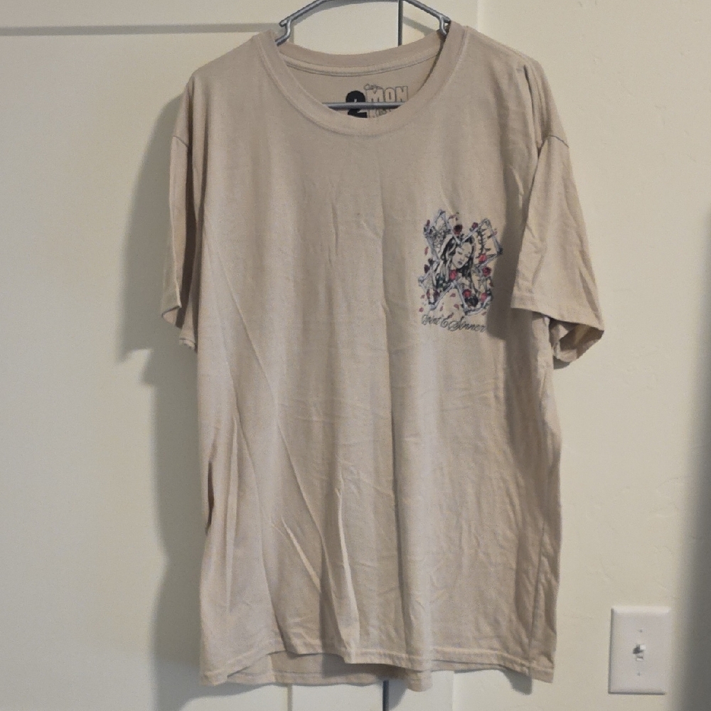 Beige Short-Sleeve Graphic Pocket Tee